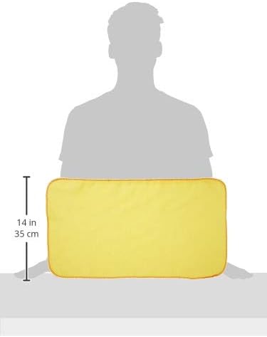 Buffalo Industries 13" x 24" 100% Cotton Fully Hemmed Yellow Flannel Dust Cloths - Image 3