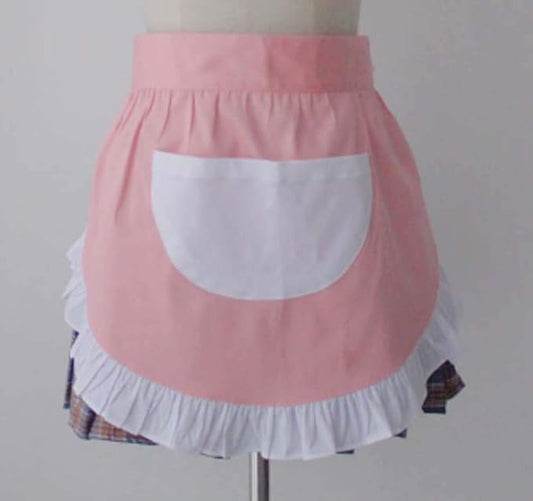 CRB Fashion Waist Apron Kitchen Cooking Restaurant Cotton Bistro Half Aprons - Image 2