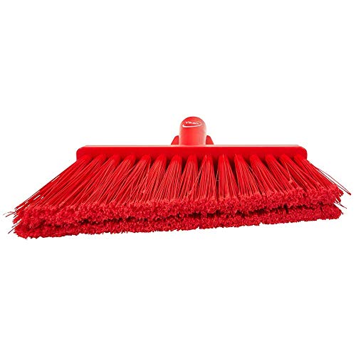 Vikan 29164 Flagged, Soft Angled Broom Red - Image 3