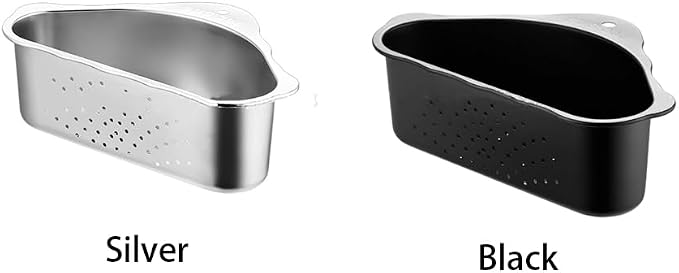 Triangle Sink Drainer Basket, Stainless Steel Triangular Sink Drain Shelf - Image 8