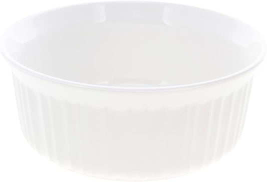 CorningWare FS5 1.5qt Round French White Casserole Dish & F-5-PC 1.5qt French - Image 2