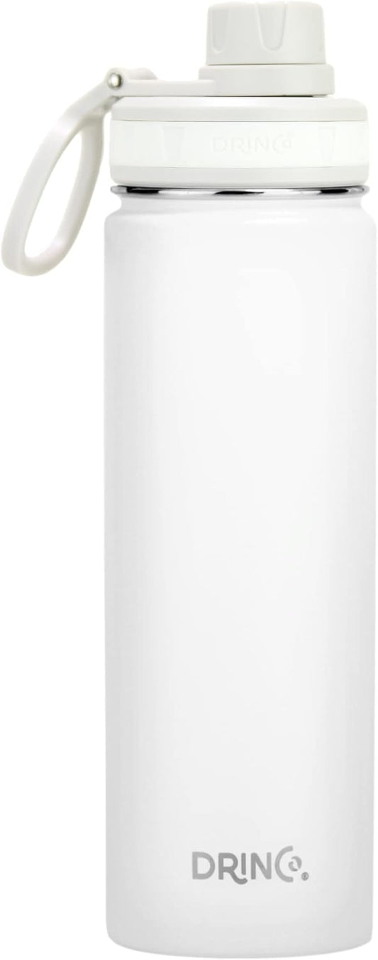 DRINCO Stainless Steel Water Bottle Spout Lid Vacuum Insulated Double Wall - Image 2