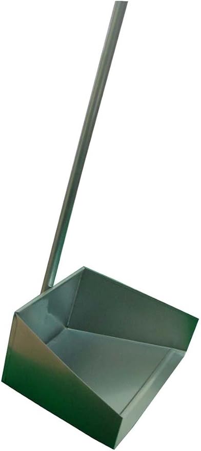 DAB 34" Long Handled Dust Pan | Ergonomic Height | Lightweight Tin Construction by DAB