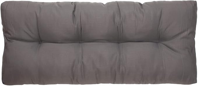 FUNHOME Outdoor Bench Cushion 42 x18 inch with Non-Slip Grips,Water Resistant Porch Swing Cushion,Bench Pillow Pads,Tufted Cushions for Patio Garden Furniture,42" Seat Cushions(Granny Gray)