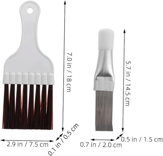 Cabilock Air Conditioner Fin Cleaner Set 6pc Condenser Tools Coil Brush - Image 2