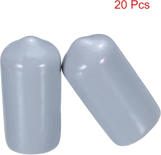 uxcell 20pcs Rubber End Caps 10mm ID Vinyl PVC Round Tube Bolt Cap Cover Screw - Image 2
