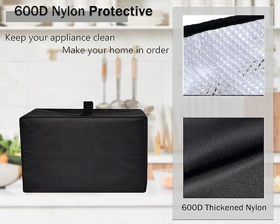Heat-Resistant Dust Proof Waterproof Oven Cover Compatible with Breville BOV900BSS Smart Oven Air Fryer Pro 1:1 Fit for Farberware 1.1 CuFt Microwaves