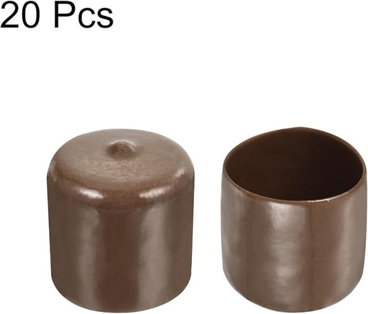 uxcell 20pcs Rubber End Caps 34mm ID Vinyl PVC Round Tube Bolt Cap Cover Screw - Image 2