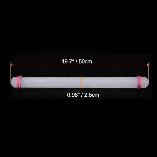 HARFINGTON Fondant Rolling Pin 20 Inch x 0.98 Inch Adjustable Guide Rings - Image 2