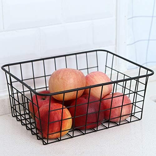 LeleCAT Wire Baskets with Handles Wire Storage Organizer Bin Baskets, Bedrooms - Image 6