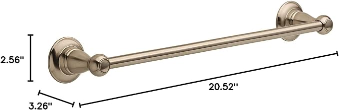 Delta Faucet Porter 18 inch Towel Bar, SpotShield Brushed Nickel, Bathroom - Image 12