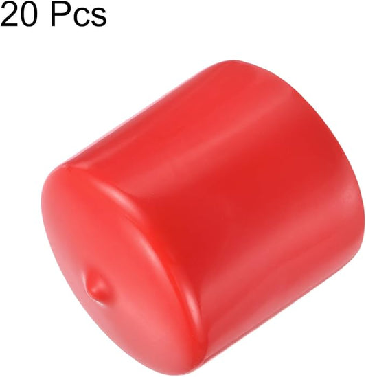 uxcell 20pcs Rubber End Caps 44mm ID Vinyl Round Tube Bolt Cap Cover Thread - Image 2