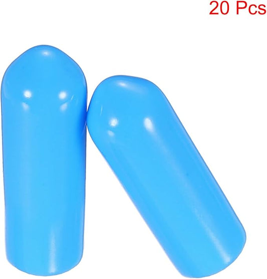 uxcell 20pcs Rubber End Caps 5mm ID Vinyl PVC Round Tube Bolt Cap Cover Screw - Image 2