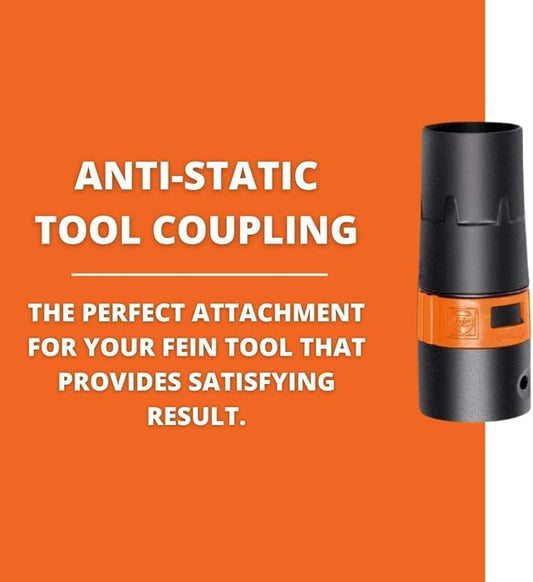 Fein Anti-Static Tool Collar for 35mm Hose to 38mm Power Tool Connection - Image 2
