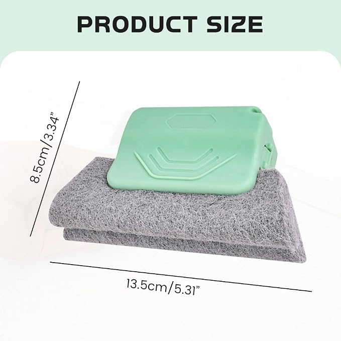 Magic Window Track Cleaner, 2025 New Groove Cleaning Brush Tools Set, Hand-held - Image 7