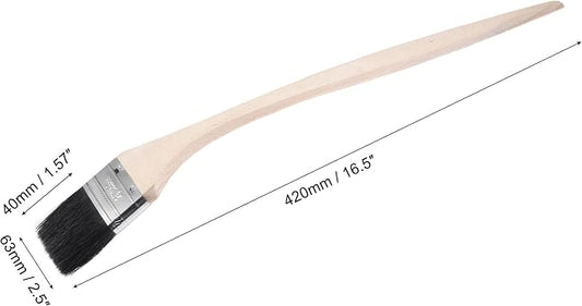 uxcell Bent Radiator Paint Brush 17" Length 2.5" Width Bristle - Image 2