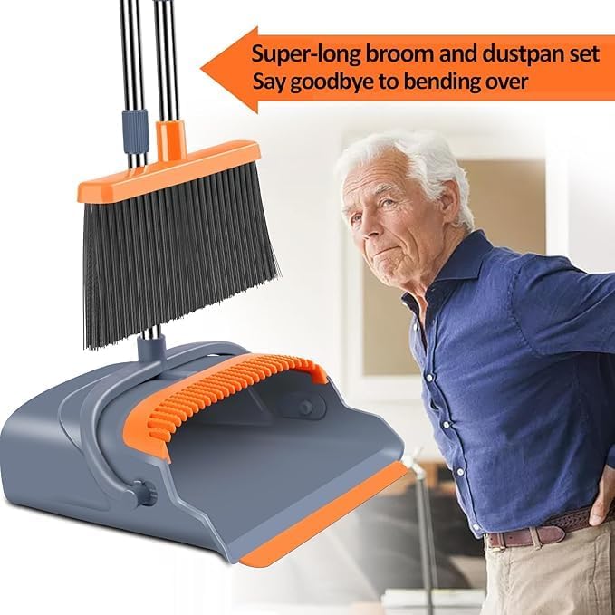Broom and Dustpan Set – Upright Standing Broom - Image 9