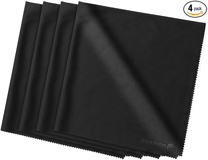 Fosmon Microfiber Cleaning Cloths, 16 x 16 inch Extra Large Dust Rag Towels by Fosmon