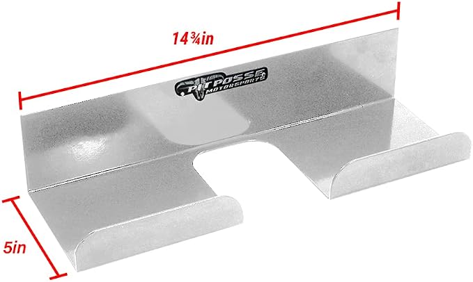 Pit Posse 607 Push Broom Hanger Rack Holder Aluminum Trailer Organizer-Made in - Image 4
