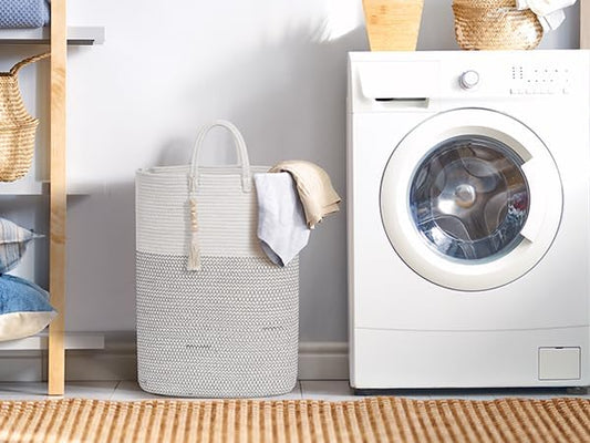 Woven Laundry Basket for Clothes, 50 L Large Rectangle Laundry Hampers - Image 2
