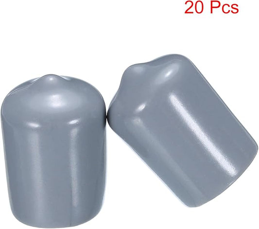uxcell 20pcs Rubber End Caps 16mm ID Vinyl PVC Round Tube Bolt Cap Cover Screw - Image 2