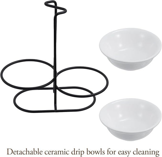 MyGift Countertop Ceramic Spoon Rest - Image 2