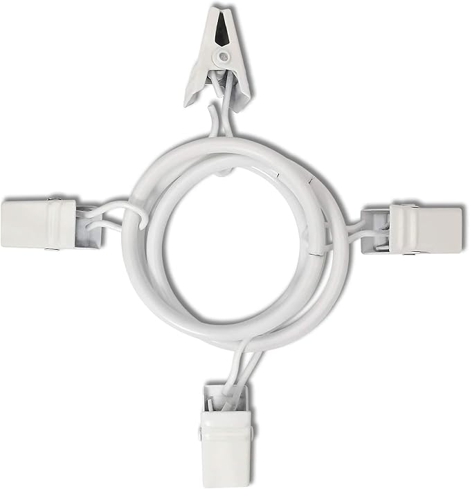 40 Pack Curtain Rings with Clips, Drapery Clips with Rings, Drapes Rings 1.26 - Image 7