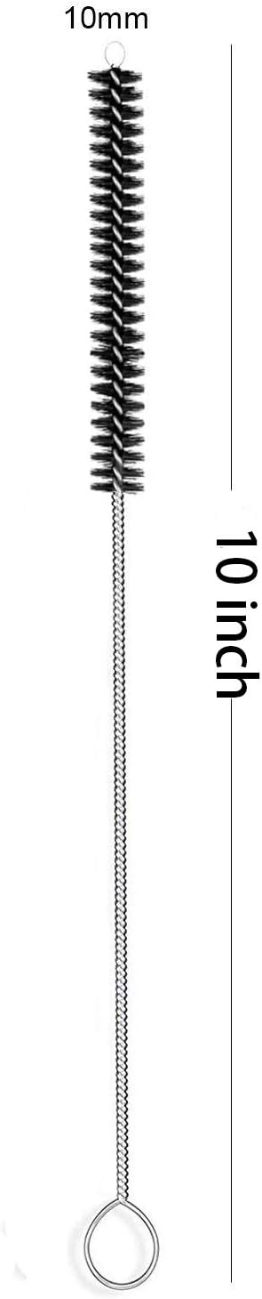 Long Straw Brush, Nylon Pipe Tube Cleaner 10-ihch X 2/5-inch Set of 10 - Image 5