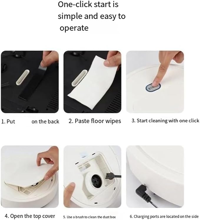 Automatic Vacuum Cleaners Mini Cleaning Machine Smart Sweeping Mopping Robot - Image 6