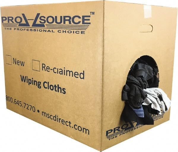 PRO SOURCE Low Lint Reclaimed Cotton Polo Shop Rags, Washable Reusable - Image 6