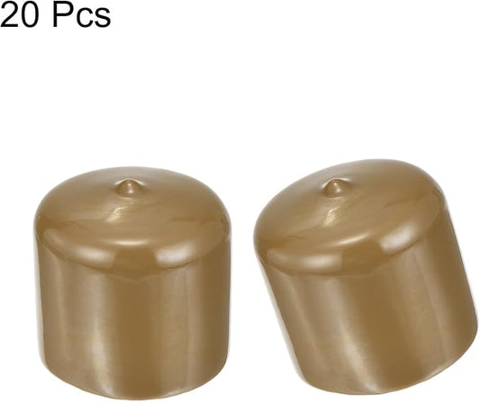 uxcell 20pcs Rubber End Caps 46mm ID Vinyl PVC Round Tube Bolt Cap Cover Screw - Image 2