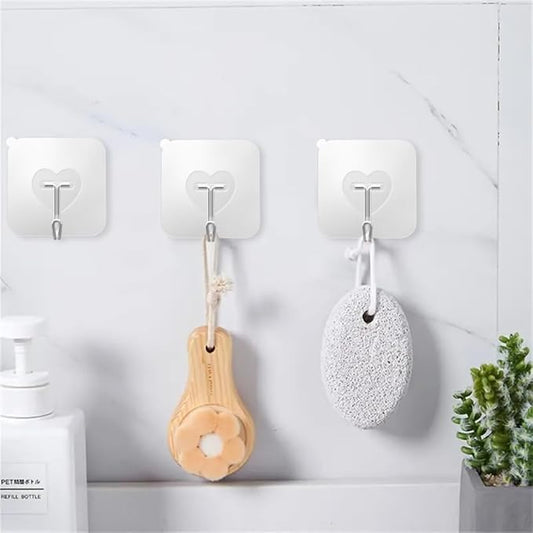 DGYB 30 Pcs Clear Adhesive Hooks - Image 2