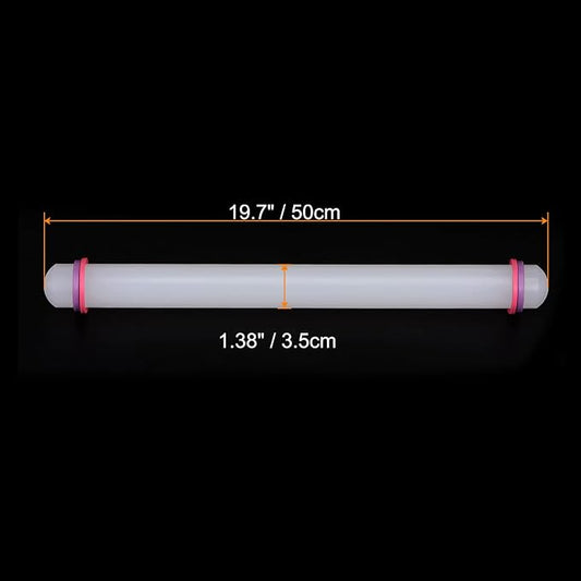 HARFINGTON Fondant Rolling Pin 20 Inch x 1.38 Inch Adjustable Guide Rings - Image 2