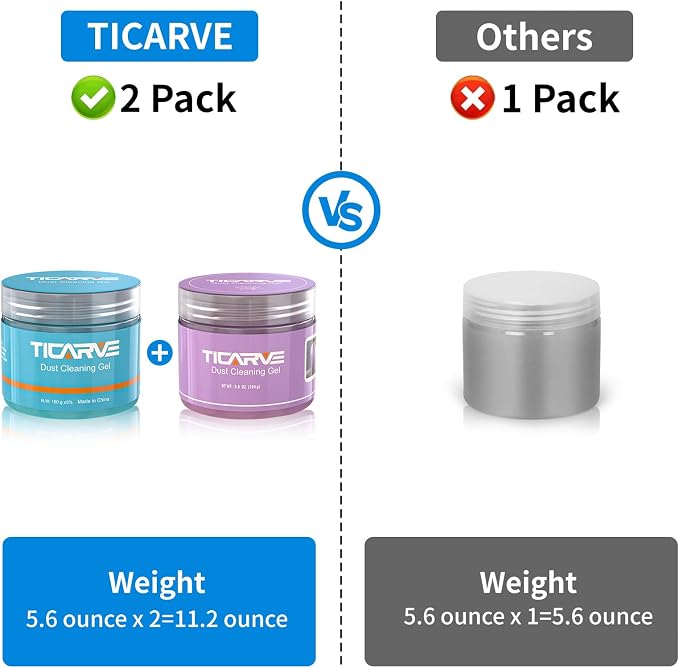 TICARVE 2Pack Cleaning Gel for Car Cleaning Putty Car Slime for Cleaning Car - Image 8