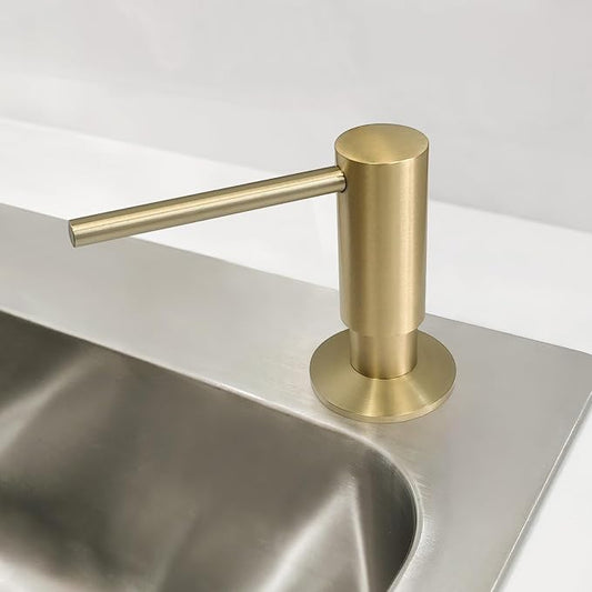 Brushed Gold Built in Dish Soap Dispenser - Image 2