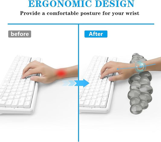 Gel Cloud Keyboard Wrist Rest, Cute Wrist Support and Arm Support Keyboard Rest - Image 2