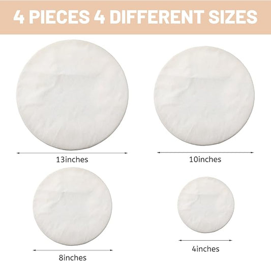 Set of 4 Reusable Cotton Bowl Covers - Image 2