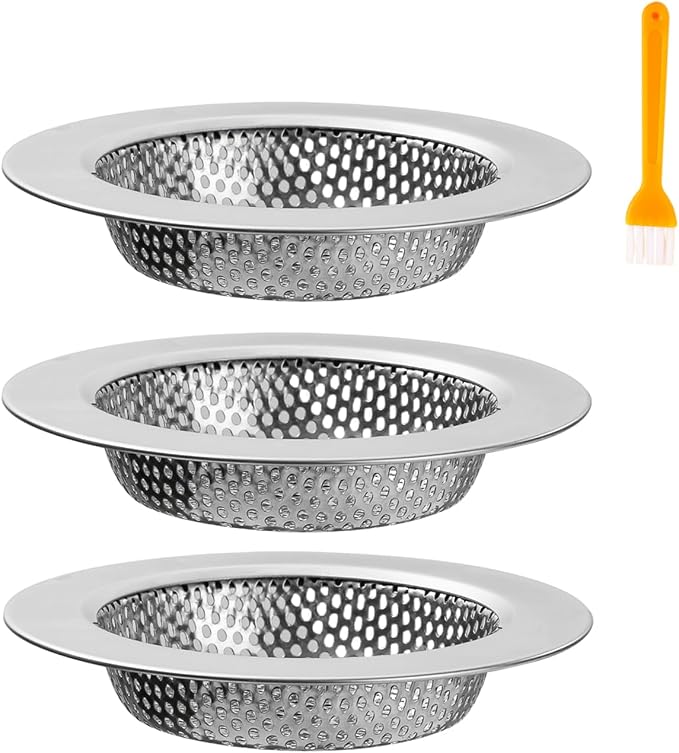 ROYEKDO 3PC Kitchen Sink Strainer Stainless Steel - Image 7