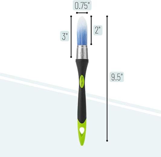 Bates- Trim Paint Brush, 0.75 Inch, Ergonomic Non-Slip Handle, Synthetic - Image 2