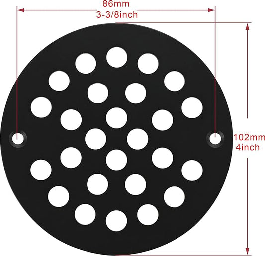 4-Inch Screw-in Shower Strainer Drain Cover Replacement Floor Strainer - Image 2