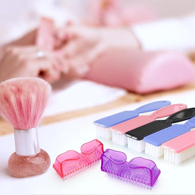 8 PCS Nail Brush for Cleaning Fingernails, Handle Grip Nail Scrubber Brush - Image 7