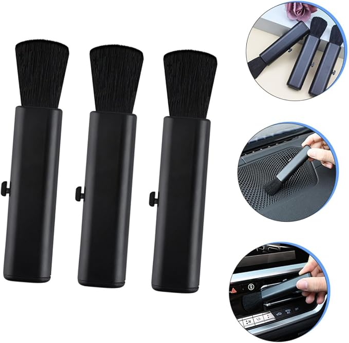 Kichvoe 3pcs Car Air Vent Cleaning Brush Set - Image 9