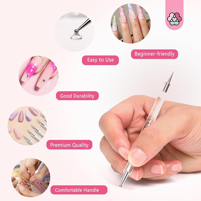 SAVILAND Quick-Paint Dotting Tools Nail Art Pen: 5PCS Multi-Size Nail Art Tools - Image 6