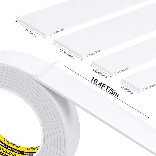 Foam Tape Single-Sided Sealing Strip 1.77inX16.4FT Sponge Tape Window - Image 2