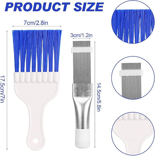 Air Conditioner Condenser Fin Cleaning Brush Stainless Steel Coil Condenser - Image 2