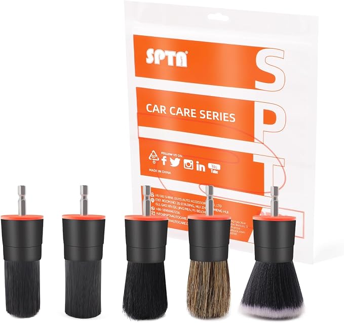 SPTA Drill Brush Attachment, Auto Detail Set, Replacement Car Detail - Image 8