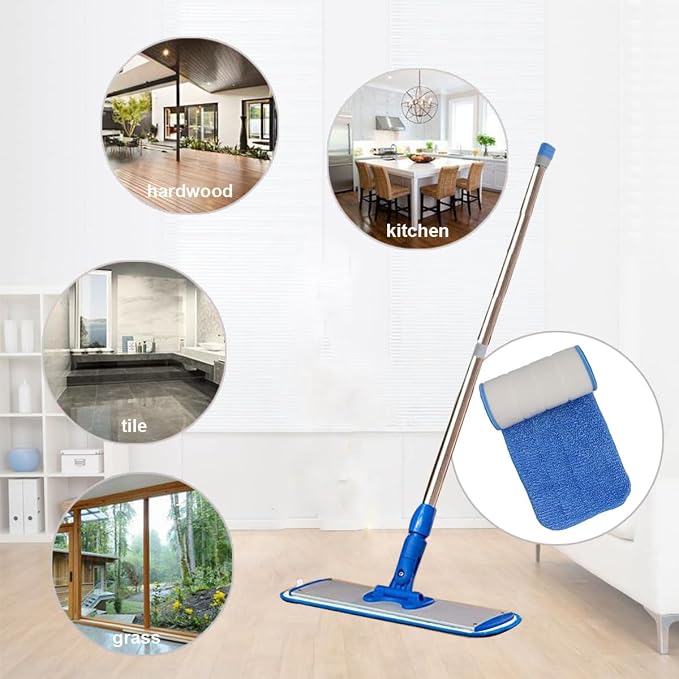 18 Inch Microfiber Spray Mop Replacement Heads Compatible - Image 7
