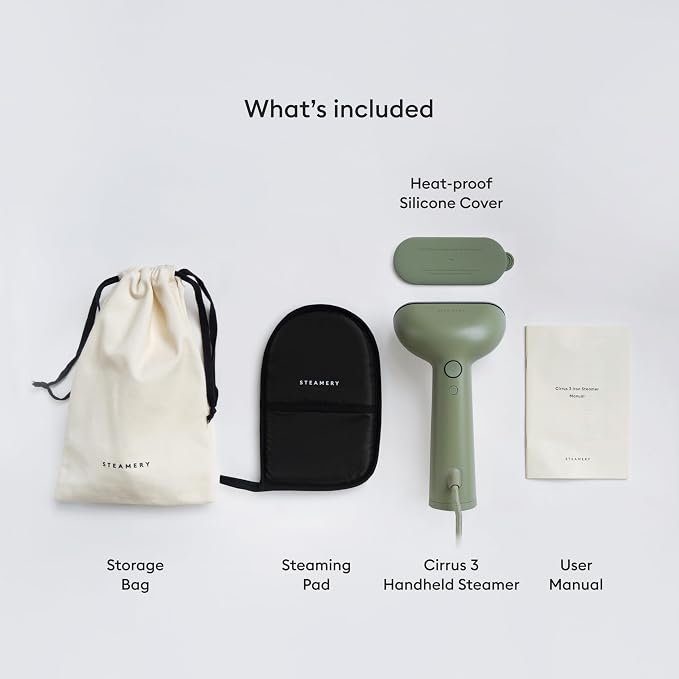 Steamery Handheld Clothes Steamer Cirrus 3, US Plug, Heated Ironing Plate - Image 6