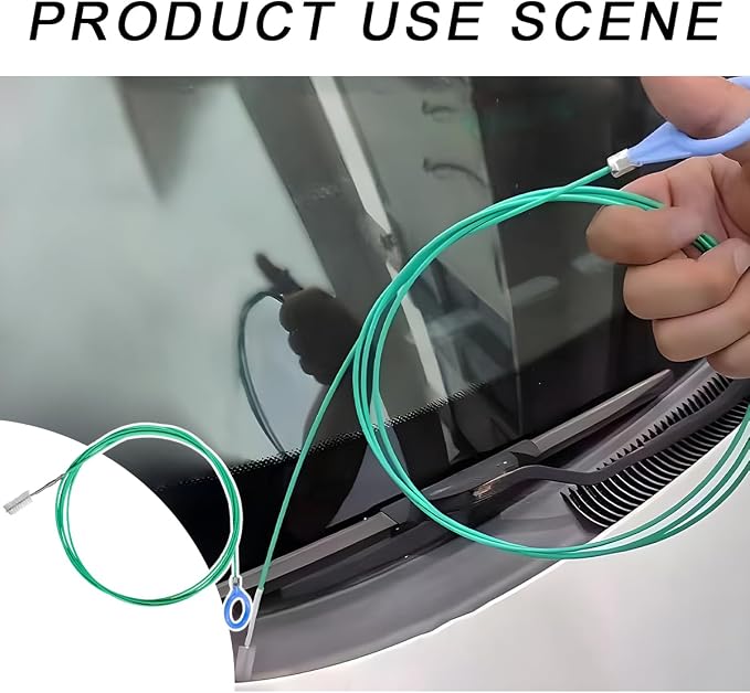 Auto Sunroof Drain Cleaning Tool, 118 Inch Long Pipe Cleaning Brush Windshield - Image 6