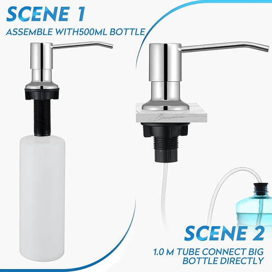 CREA Chrome Built-in Soap Dispenser - Image 2